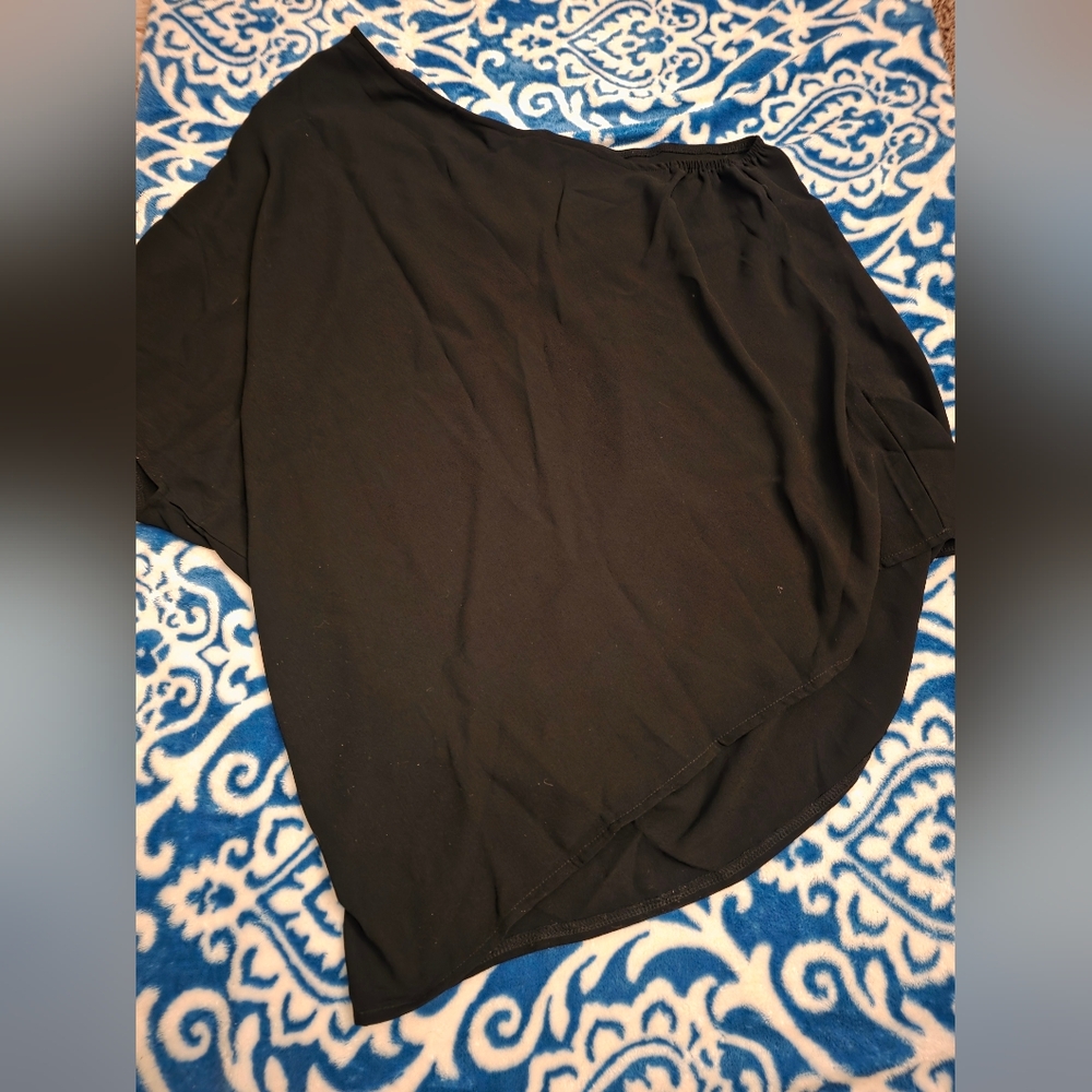 Elegant Off The Shoulder Black Women's Top